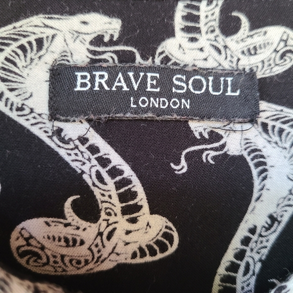 Brave Soul US L B&W long sleeve shirt - Picture 7 of 7